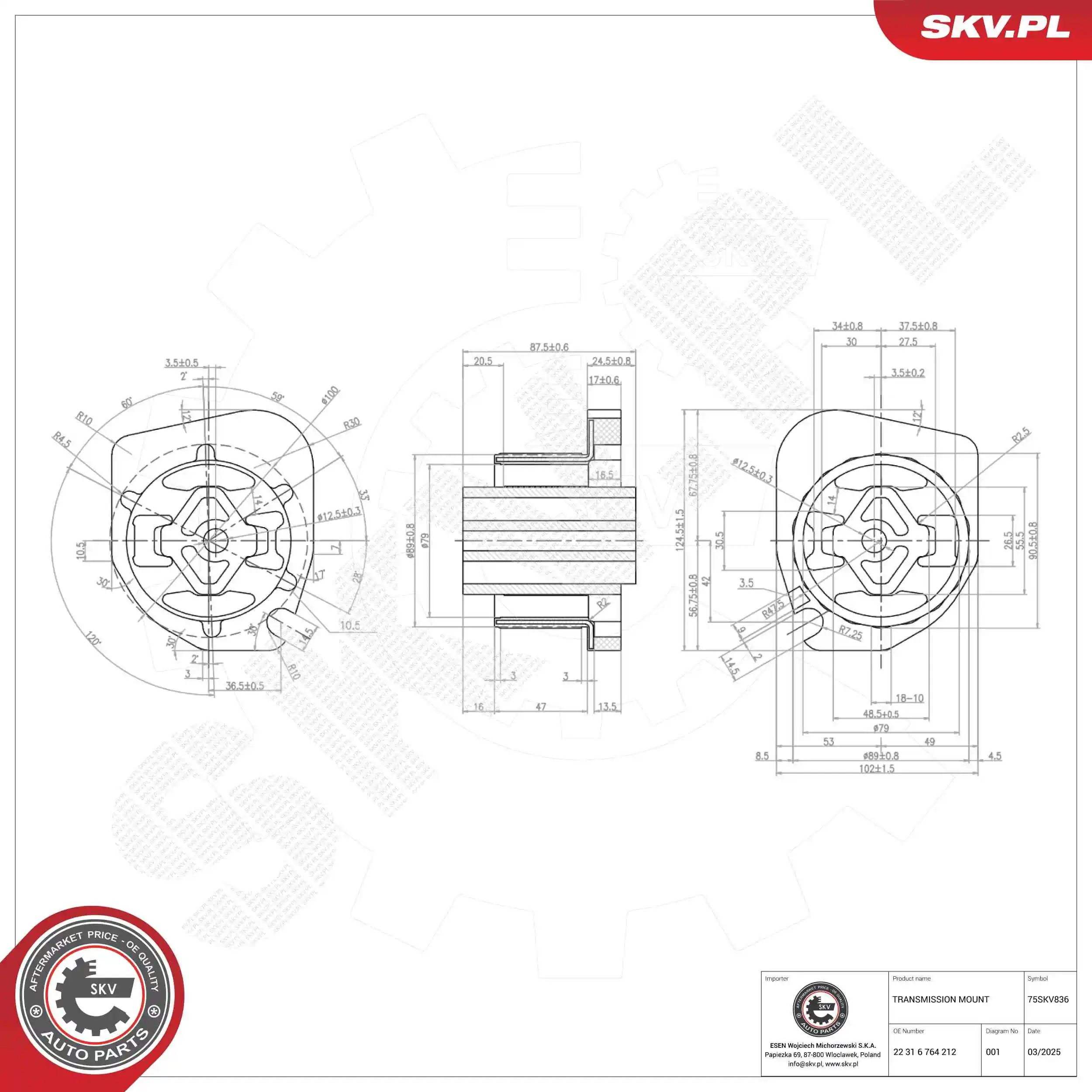 Mounting, automatic transmission